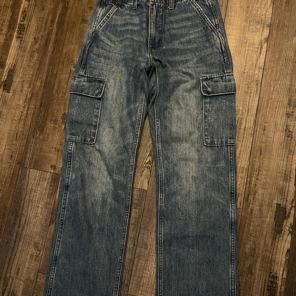 Aritzia Dark Indigo Denim Jeans